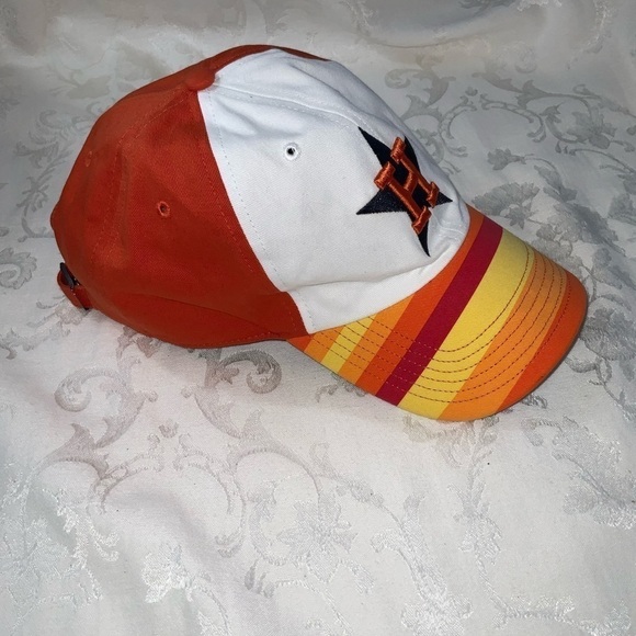 New Vintage ‘47 Houston Astro’s Red Yellow Orange White Baseball Hat OFSA - Picture 6 of 14